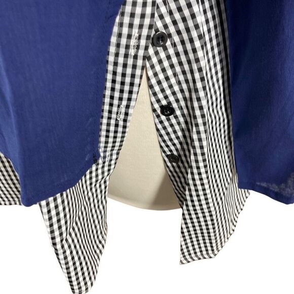 Lagenlook M Chinese XL Top Deconstructed Office Layered Career - Picture 5 of 8